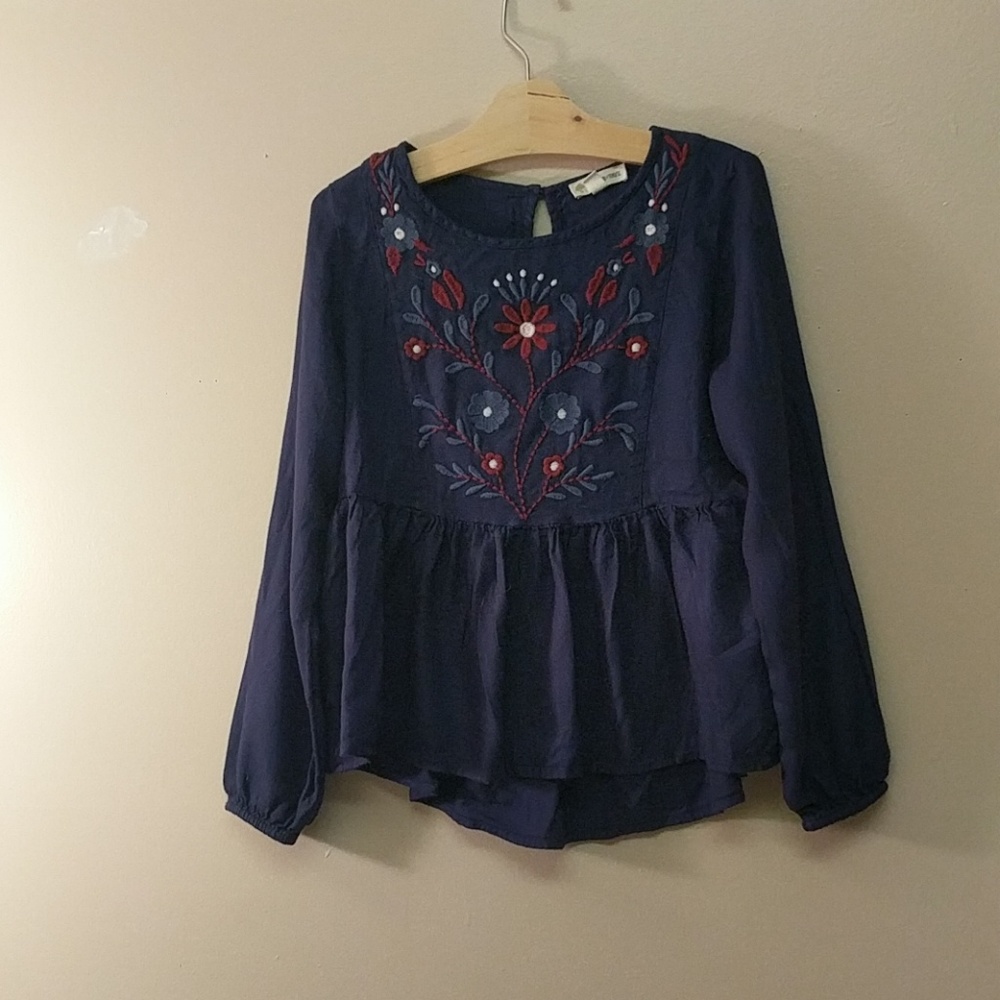 Navy blue blouse